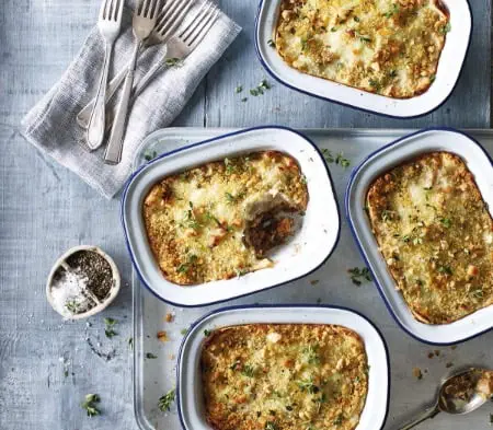 Cook frozen food cottage pie