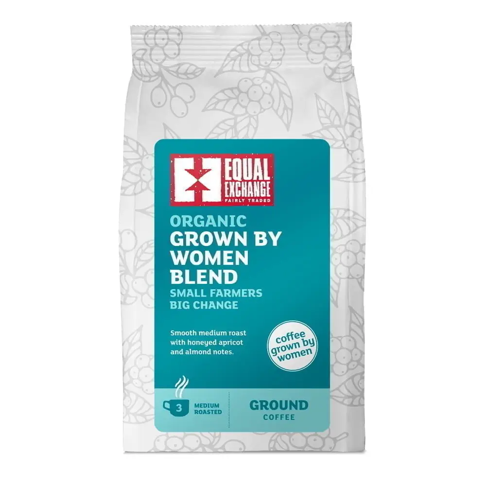 EQUAL EXCHANGE Organic Grown by Women blend Roast and Ground Coffee (200g)