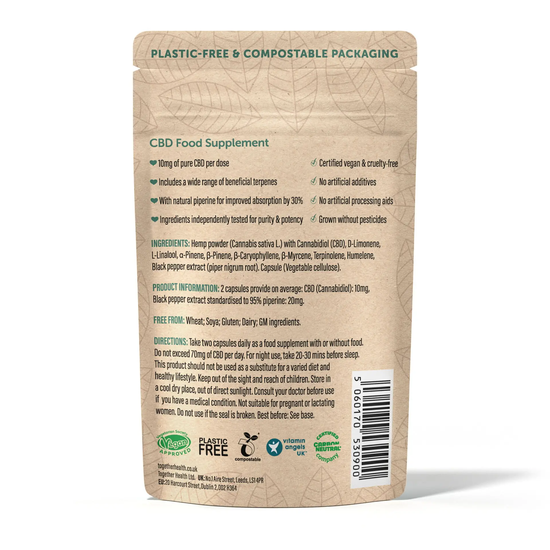 together health magnesium from mineral salts (30 caps)