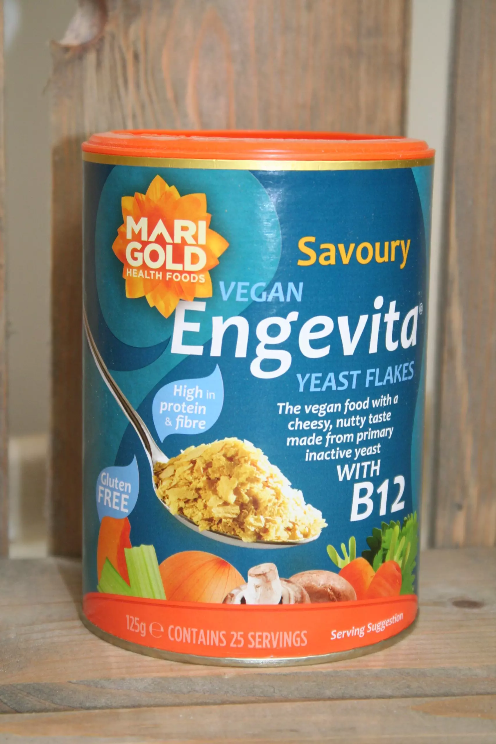 MARIGOLD Vegan Engevita Yeast Flakes With B12 (100g) - Organically ...